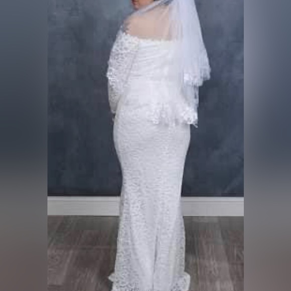 Excellent Condition! Complete Wedding Dress - Picture 1 of 4